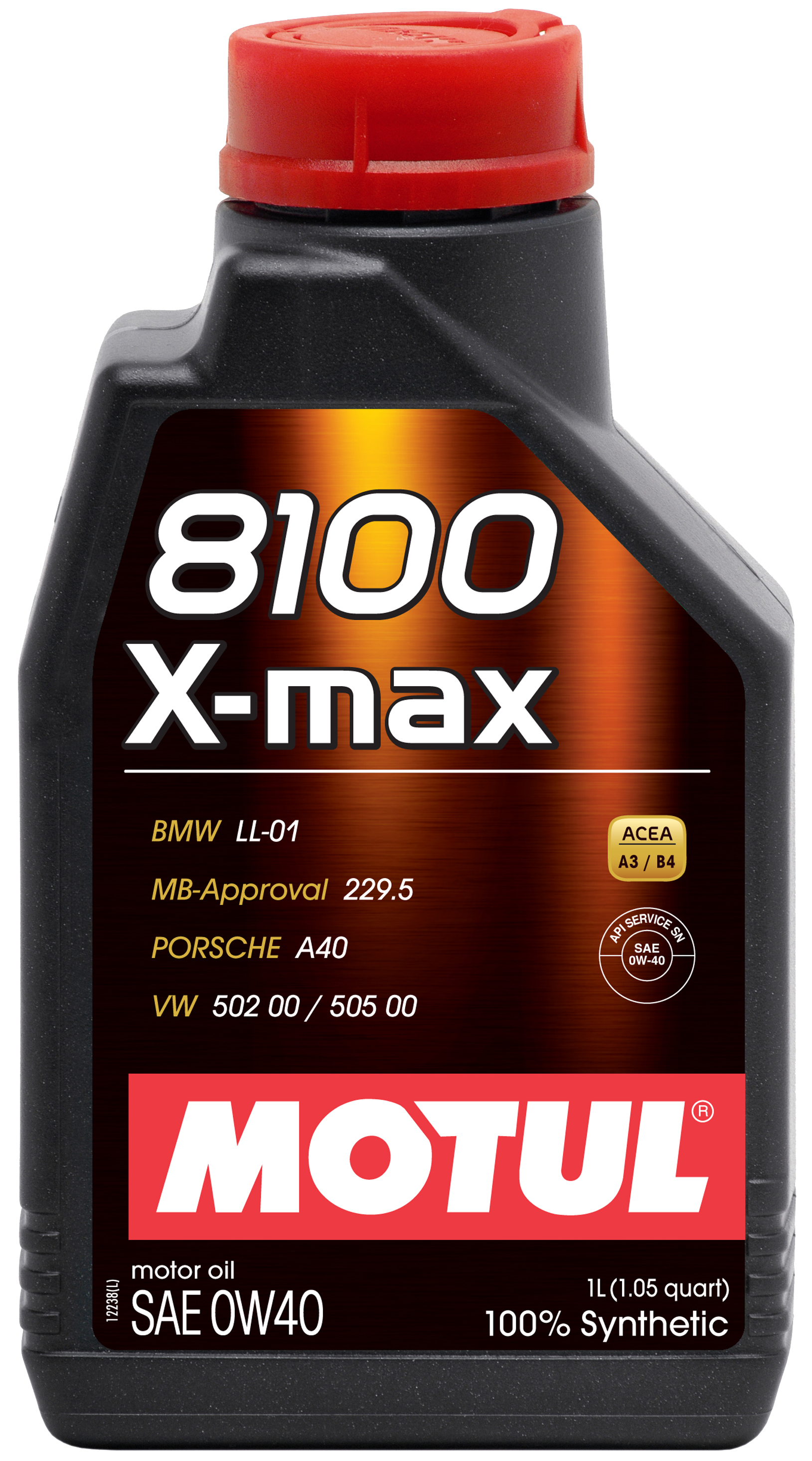 MOTUL 8100 X-MAX 0W40 - 1L - Synthetic Engine Oil